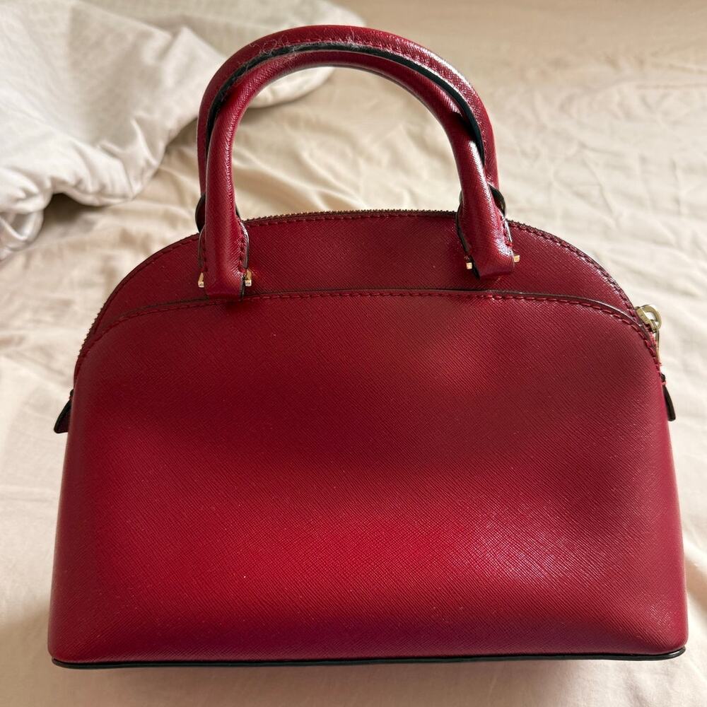 Michael Kors Scarlet Red Emmy Dome Satchel‎ - Picture 2 of 6